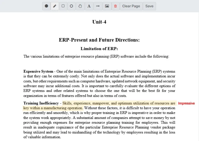 Assignment checking view