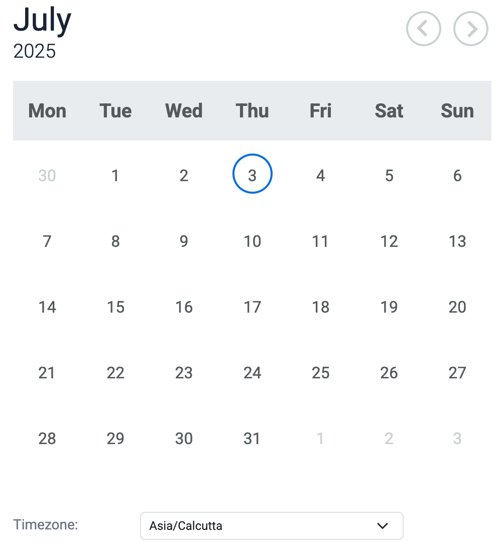 Centralized Faculty & Staff Availability Calendar
