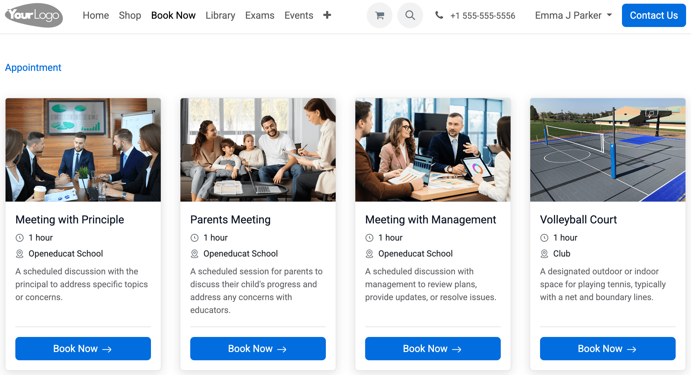 Self-Service Campus Appointment Booking Portal