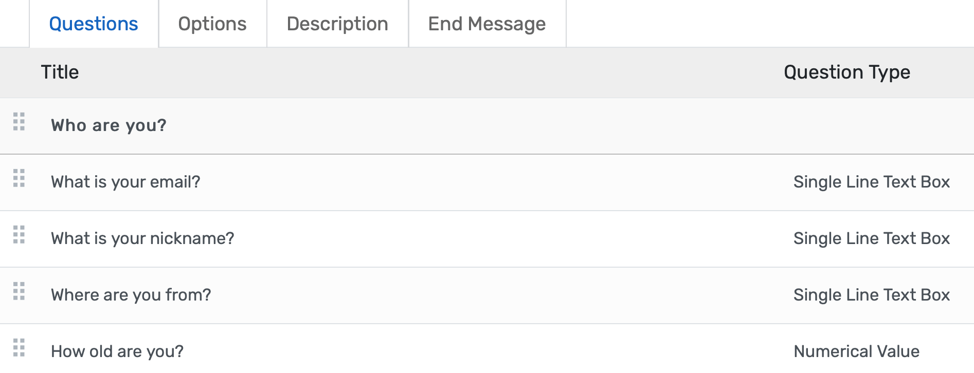 Adaptive Survey Instrument & Question Builder