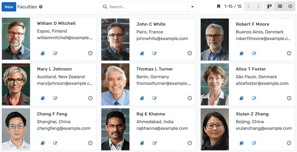 Centralized Faculty Information